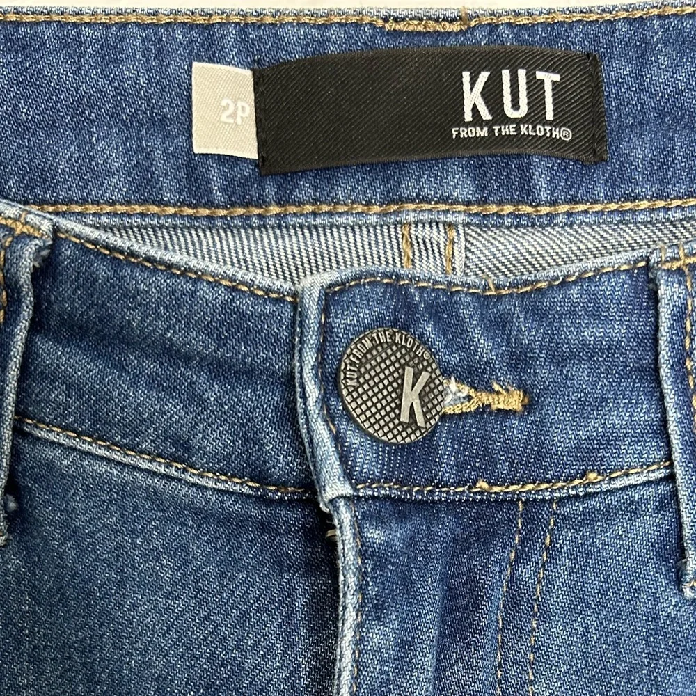 Kut from the Kloth Dark Blue Flare Jeans - Picture 2 of 4